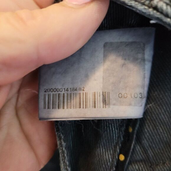 Galliano Black Waxed Moto Jeans 32 Ankle Zip Pockets Military Trenchcore Italy - Picture 13 of 15